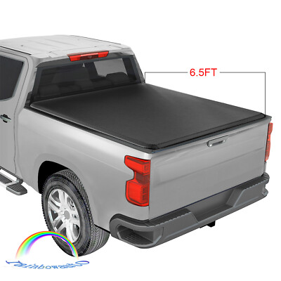 For Chevy Silverado GMC Sierra 2007-2013 Roll Up Tonneau Cover 6.5' Bed