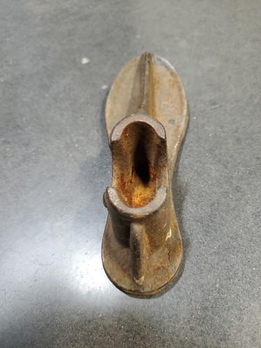 antique Old Cast Iron Cobbler Shoemaker last 6.5" Shoe Form Anvil - Picture 3 of 6