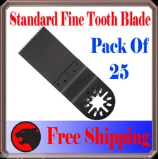 25 Fine Flush Cut Oscillating MultiTool Saw Blade  Wood Metal Cutting Diy