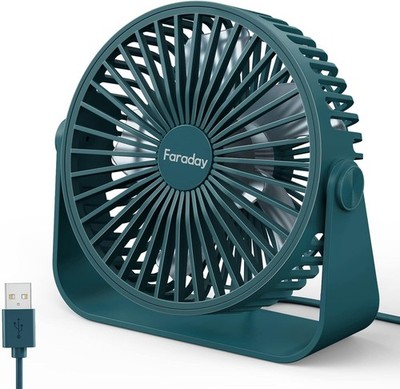 Desk Fans 5 Inches Portable Table Fans 360° Head Rotation Small Personal Desktop