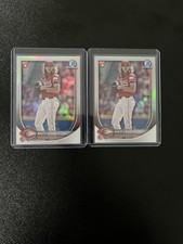 2025 Bowman Rhett Lowder RC Chrome Red Rookie Redemption #6 (2 Card Lot)