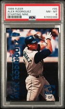 1999 Fleer Tradition Alex Rodriguez Starting  Nine 5/9 PSA 8 Pop 1 - None Higher