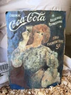 Vintage collectible coca cola sign