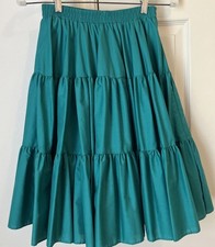 Partners Please by Malco Modes Square Dance Skirt Emerald Green Western Size S