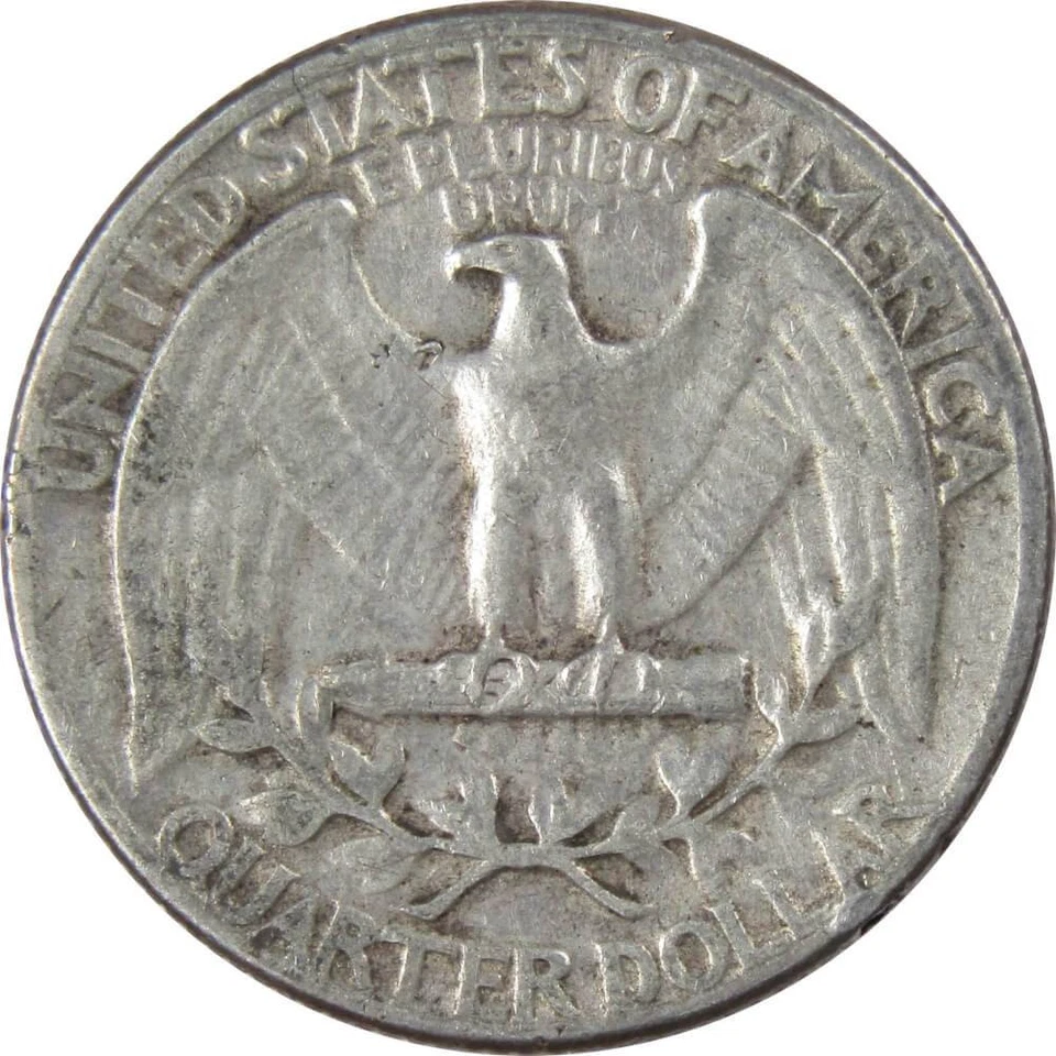 1946 Washington Quarter VF Very Fine 90% Silver 25c US Coin Collectible - Image 2 of 2