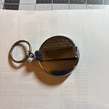 Vintage KEY BAK Self Retracting Key Chain Reel Stainless Steel USA Made Pasadena