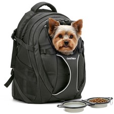 Dog Backpack Carrier for Hiking, Pet Travel Bag up to 18 lbs, 2-in-1 Foldable...