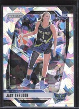 2024 Panini Prizm WNBA #4 Jacy Sheldon Ice Prizms RC - Wings