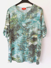 leichter Shirt Pulli türkis bunt Gr. 46 / 48...