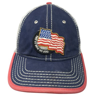 This Is How We Roll American Flag Fitted Baseball Cap Multicolor L Cremieux
