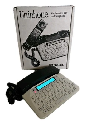 Ultratec UNIPHONE 1150 Text Phone Deaf Hard of Hearing TTY Boxed Fully Tested - Image 1 of 4