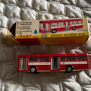 Dinky Toys No. 283 AEC Bus "Red Arrow" London w/ Box Instructions