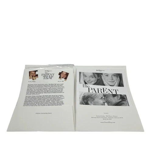Walt Disney Pictures Lindsay Lohan The Parent Trap Movie Press Kit - Picture 3 of 12