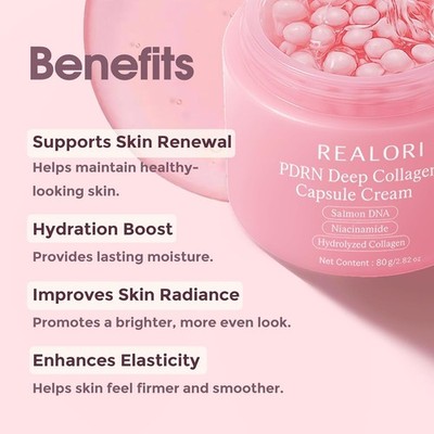 PDRN Pink Collagen Capsule Cream – Korean Skin Care Boba