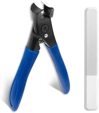 Heavy-Duty Toenail Clippers for Thick/Ingrown Nails, 0.5" Wide Sharp Jaws, Anti-