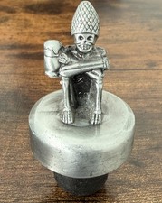 Rogue Spirits Ales Dead Guy Whiskey Pewter Bottle Topper Topper Skeleton Figure