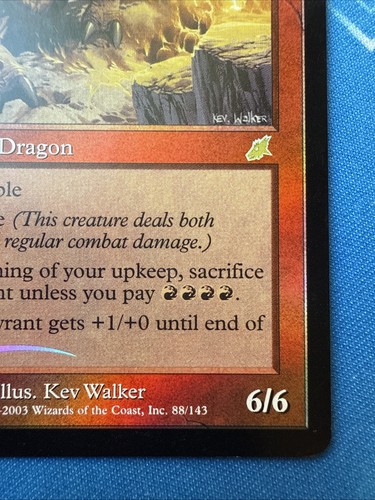 DRAGON TYRANT #88/143 Scourge Foil Rare!! Magic The Gathering 2003 - Picture 5 of 11