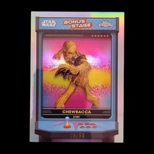 2024 Topps Chrome Star Wars Bonus Stage SP /50 Chewbacca BS-C