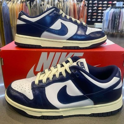 Nike Dunk Low PRM Vintage Navy (Women's) Size 8W FN7197-100 - Pre-Owned
