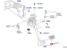 Toyota Corolla Cross XG10 Brake Pedal Pad 4712116020 Nouveau authentique