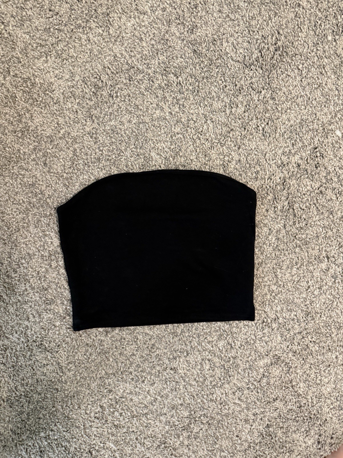 Wild Fable Women's Black Strapless Knit Tube Top Pullover, Size S Regular