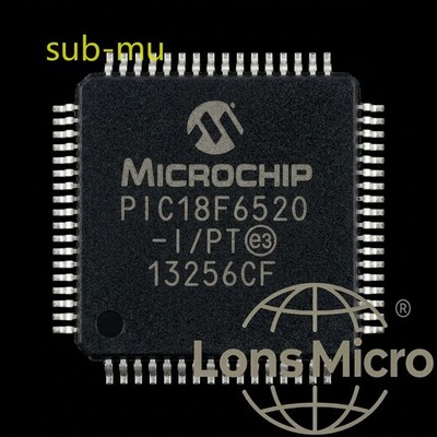 PIC18F6520-I/PT Microchip 8-Bit Microcontroller MCU 40MHz 32KB 64-TQFP #sub/95