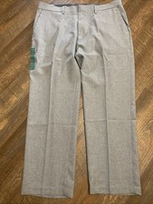 NEW HAGGAR Premium Luxe Dress Pants Straight Leg 38x29 Flex Waist 4 Way Stretch