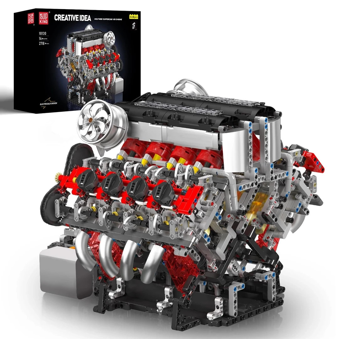 Buildable V8 Engine Model Kit 2718Pcs Working Motor STEM Car Toy Gift