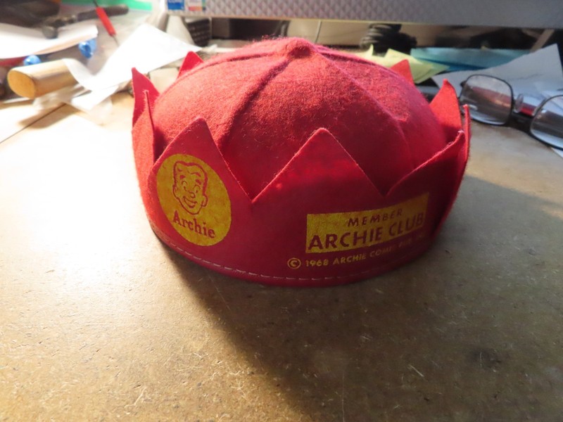 Archie Club; Jughead Hat; Red; 1968; by Archie Coic Pub. Inc.