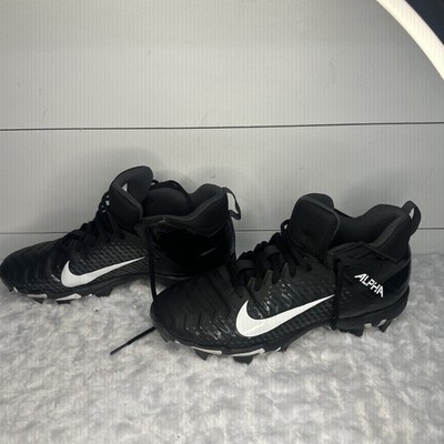 Nike Alpha Menace 2 Shark Black Football Cleats Men’s Size 8.5 AQ7653-001 Nike Alpha Menace 2 Shark Mens Black Lace up Aq7653-001  main image 3