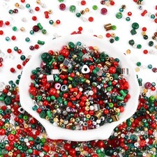Christmas Beads for Jewelry Making Bulk Assorted