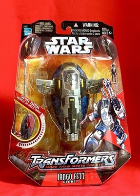 2006 Star Wars Transformers JANGO FETT  SLAVE I Action Figure.  NM.
