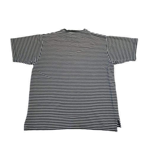 Vintage 80s 90s Guess USA Striped Short Sleeve Shirt Green White Stripes Medium - Picture 2 of 8