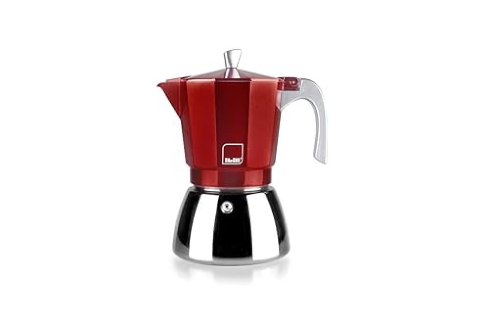 IBILI Elba Caffettiera 12 Tazze Rossa | Tradizione e Induzione