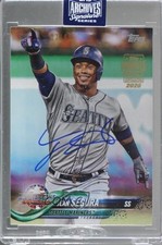 2020 Topps Archives Signature Series All-Star 7/60 Jean Segura Buyback Auto 1u3