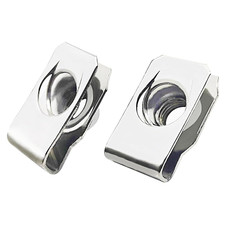 1/4"-20 Regular Extruded U-Nut, U-Style Clip-On Nuts, Stainless Steel 18-8 3...