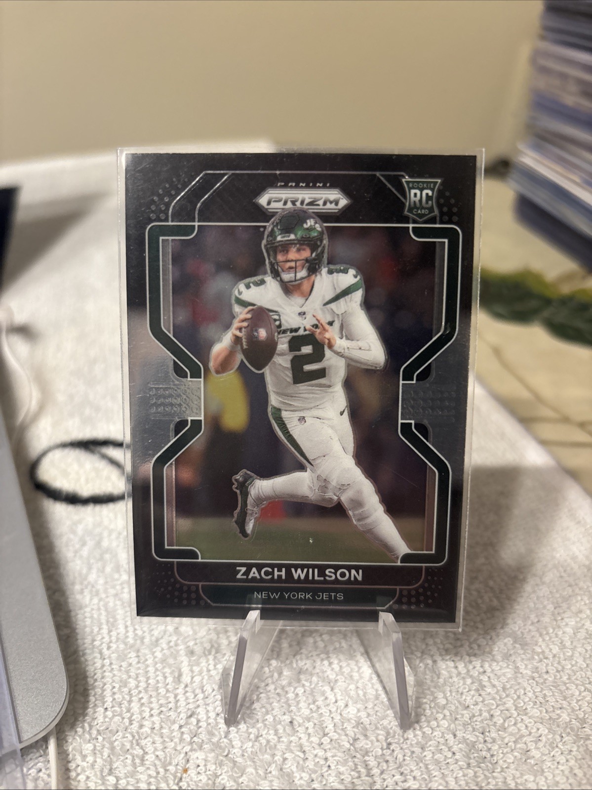 2021 Panini Chronicles - Prizm Black Zach Wilson #PB-2 (RC)