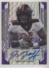 2021 Leaf Metal Draft Portrait Purple Wave 7/15 Jermar Jefferson Auto 4z8