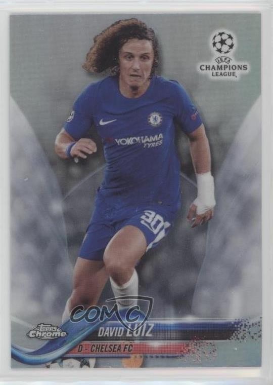 2017-18 Topps Chrome UEFA Champions League Refractor David Luiz #70 04ae