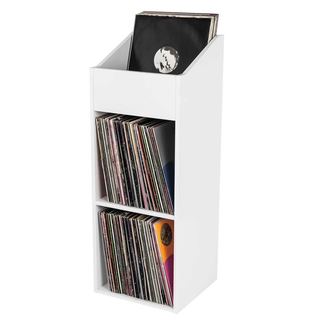 Glorious Record Rack  330 Vinyl LP Storage - White