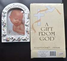 BABY'S CHRISTENING ARCHED PHOTO FRAME for 4X 6  photo