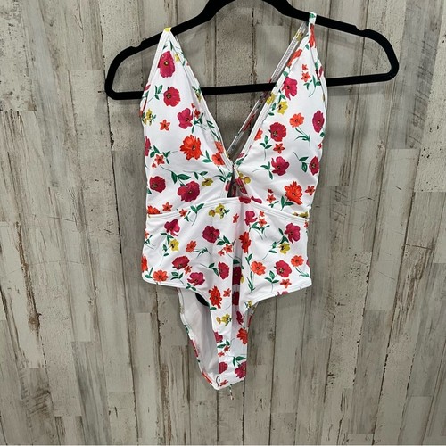 Maillot De Bain Une Pièce ISABELLA ROSE White Crystal Cove - Taille Medium, Neuf Avec Étiquettes