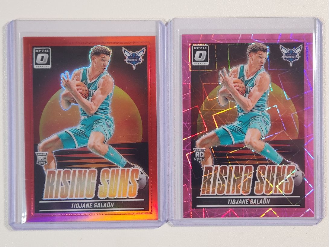 [2] TIDJANE SALAUN 2024-25 OPTIC RISING SUNS ROOKIE PINK VELOCITY /79 Q4856
