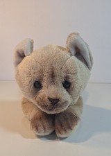 Siamese Cat Plush Realistic Tan Kitten Beanie Floppy Stuffed Toy Applause 14"