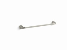 Kohler 24 Inch Brushed Nickel Towel Bar Modern Wall Mount Bathroom Accessory