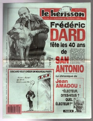  FREDERIC DARD SAN ANTONIO-FELIX MARTEN-JEAN CLAUDE PASCAL LE HERISSON 2270