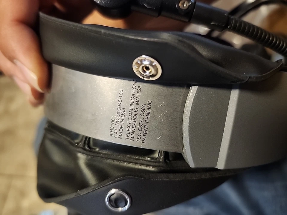 AURICULARES TELEX AIR 3100 Aviation Pilot Air3100 Reducción de Ruido con Caja Manual Foto 2 de 4