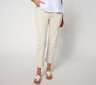 Gloria Vanderbilt Women's Plus Sz Pants 22 Denim & Co. Easy White A654851