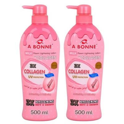 2er Pack A Bonne Milk Power Lightening Lotion Plus Collagen UV Moisturizing 5...