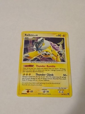 RAIKOU 16/132 Secret Wonders INSANE HOLO BLEED rare Pokemon TCG card NM